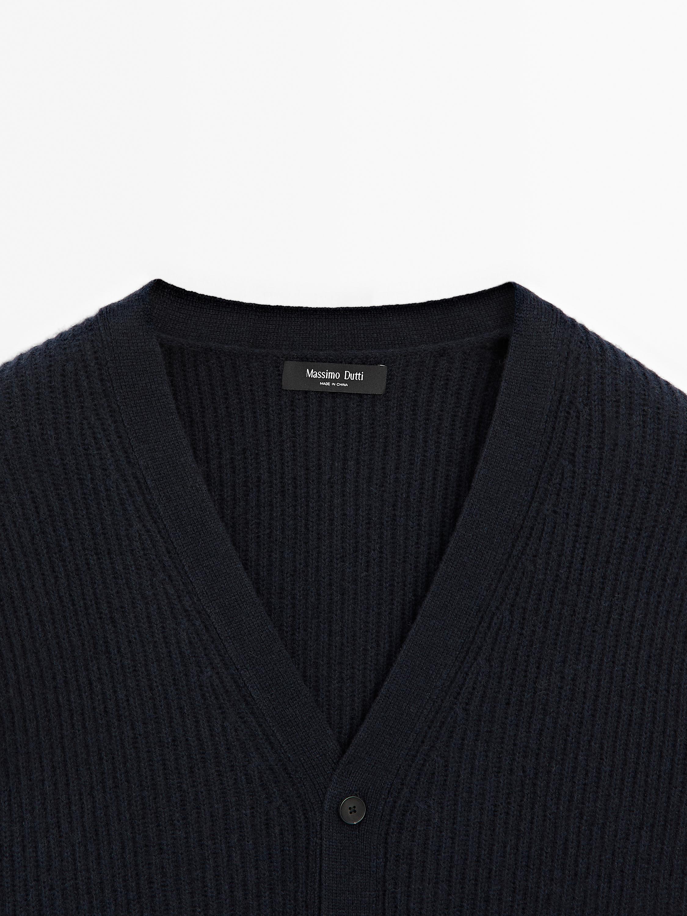 Cardigan cachemire laine